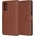 Techsuit Калъф Techsuit Leather Folio за Motorola Moto G55 - Кафяв KP37012