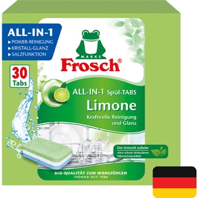 Frosch Tablety do myčky All-in-1 s vůní limetky - bio, 30 ks