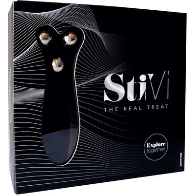 HOT StiVi Čierny multifunkčný stimulátor pre páry