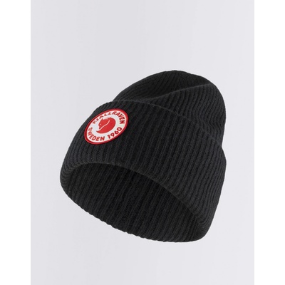 Fjällräven 1960 Logo čepice z merino vlny Černá