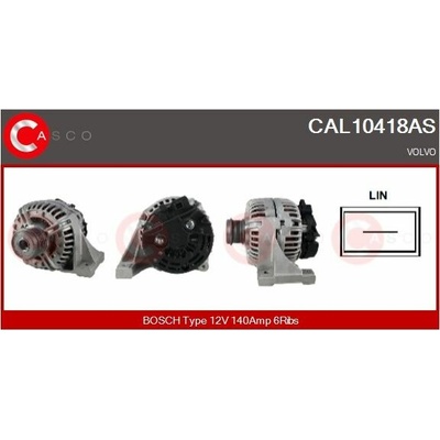 ALTERNATOR 12V 140A CAL10418AS