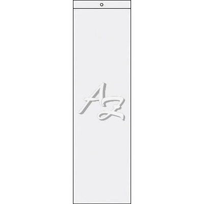 obal 310x112mm/ks PVC Čirý na skladové karty vývěsný 120µ