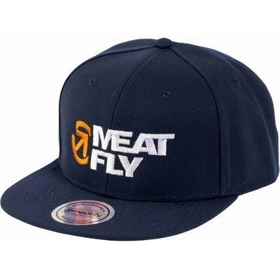 Meatfly Ness Snapback Petrol White Revital Bílá