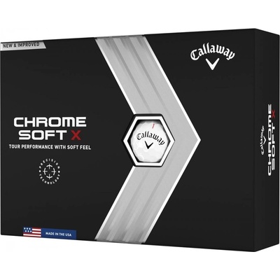 Callaway Chrome Soft X 22 bílé 3 ks