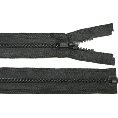 Kostěný zip no.5 rozepínací 80cm bundový color: 732 černá