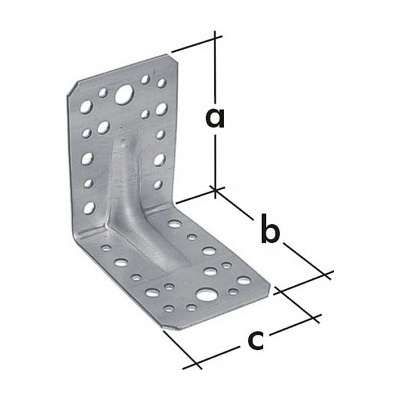 Domax Úhelník s prolisem KP 2, 105 x 105 x 90, zinek