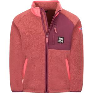 TROLLKIDS Детско поларено яке Trollkids Kid's Odda Jacket XT Fleece jacket - Frozen Berry / Deep Ruby - размер 164 (EU) (703-7240-0220)