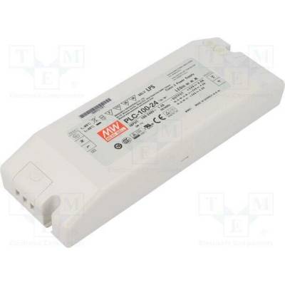 MEAN WELL PLC-100-24 Napájecí zdroj: spínaný; LED; 96W; 24VDC; 4A; 90÷264VAC; 127÷370VDC