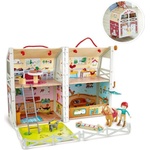 Hape Детска дървена къща HaPe International - Клубът на понито, сгъваема (H3409)
