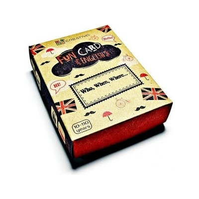 Creativo - Fun card English Who, When, Where