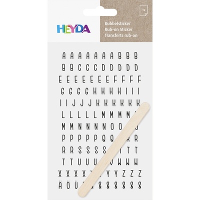HEYDA Propisoty 10x19 cm - písmena černé