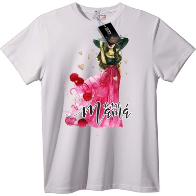 NOONEBRAND Тениска Мама Обич - XS, White