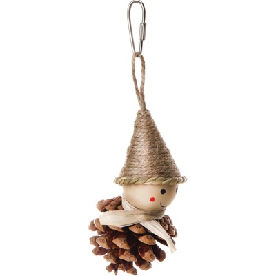 JK ANIMALS, Dřevěná hračka se šiškou, 12 cm – Zboží Dáma