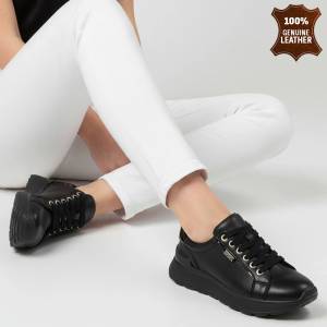  Обувки естествена кожа E18183-1 Black