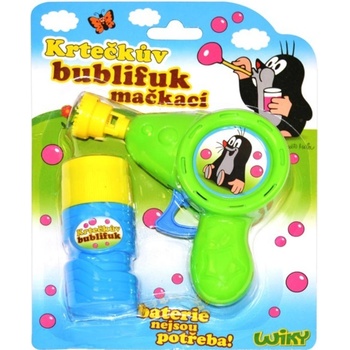 Wiky Bublifuk mačkací Krtek 55 ml Zelená