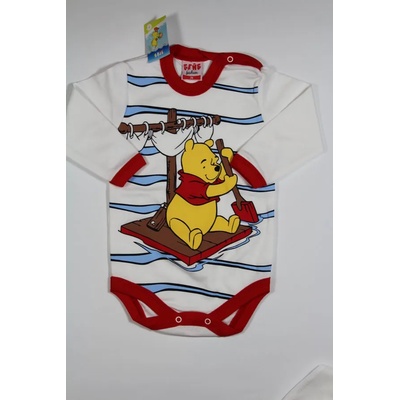 БЕЙБ ФЕШЪН ЕООД Боди с дълъг ръкав Мечо Пух, 74