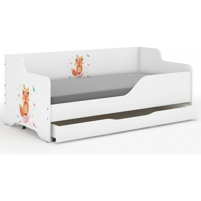 Wooden Toys Lilu 3 líška biela + zásuvka Pravá strana