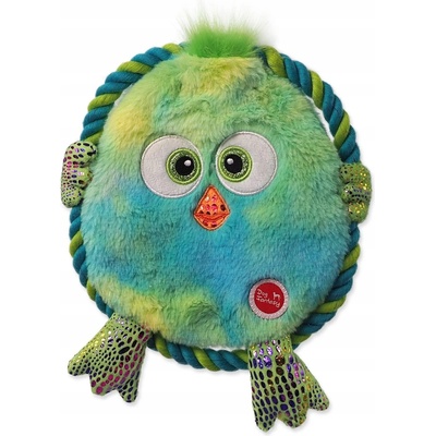 Dog Fantasy Monsters ploché kura zelené šuštiace s povrazom 18 cm