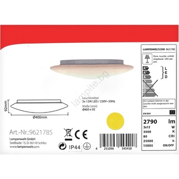 Image 1 of Lindby TOAN LW1154