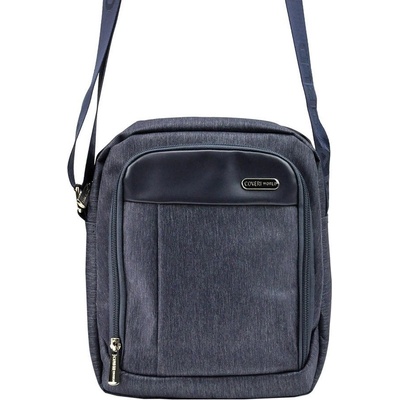 Coveri World modrá žíhaná středně velká Crossbody taška CW6259