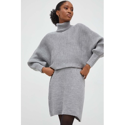 Answear Lab Комплект - пуловер и пола Answear Lab в сиво (9499.tjs)