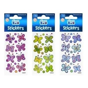 Starpak Sticker Sticker BOO silver butterflies II