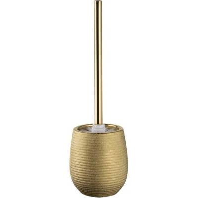 Erga Gold toaletná WC kefa na postavenie zlatá štruktúrovaná ERG-06305