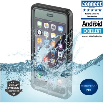 4smarts Калъф за Apple iPhone SE (2020) / 8 / 7, термополиуретан и поликарбонат, 4Smart, Rugged Active Pro STARK, ударо и водоустойчив, черен (4S467410)