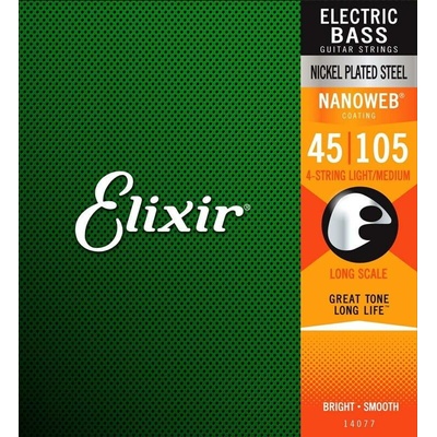 ELIXIR 4 strings NANOWEB Long .045 - .105