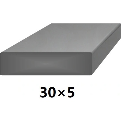 Plochá plná ocelová tyč 30x5 mm (pásovina), bez povrchové úpravy 3 m (J-P30x5-3)