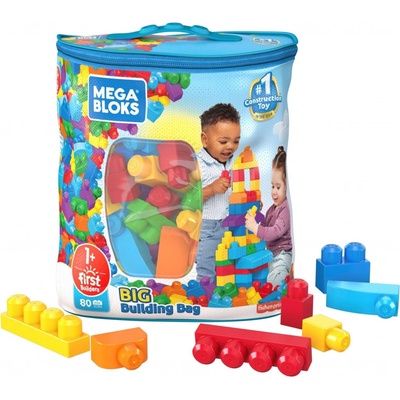 Mega Bloks First kocky 80 modré