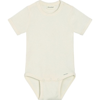 Minymo Детско ежедневно термо бельо Minymo Kid's Body S/S Rib Body - Vanilla Ice - размер 74 (EU) (714-1855-0313)