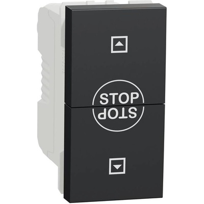 Schneider Electric SE Ключ за щори 1 мод. цвят Антрацит Unica - NU310854SC (NU310854SC)