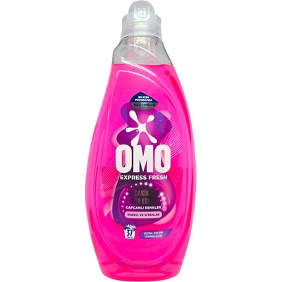 OMO течен перилен препарат, Експресно освежаване, 1480мл, 37пр, Цветно пране