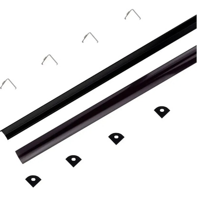 V-TAC АЛУМИНИЕВ ПРОФИЛ ЗА led ЛЕНТА ЪГЛОВ 2М 15.8x15.8mm ЧЕРЕН v-tac (3800157677202)