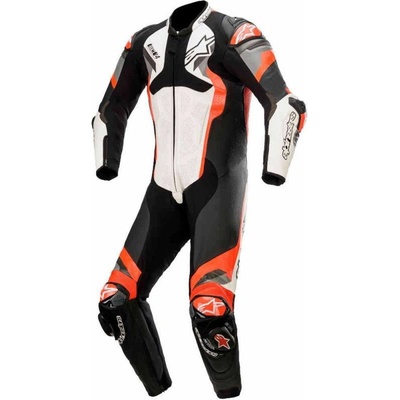 Jednodílná kombinéza Alpinestars Atem V4 bílá/černá/červená/šedá | Zboží Auto