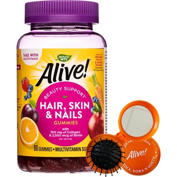 Nature's Way Alive Hair, Skin & Nails Gummy, 60 желирани таблетки, Nature's Way (11534)