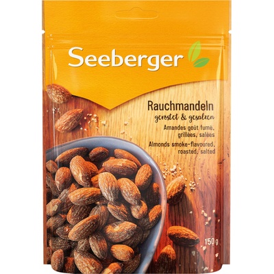 Seeberger Опушени бадеми, изпечени и осолени - 150 г