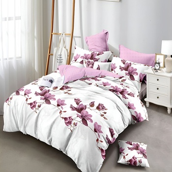 EmonaMall Двулицево спално бельо EmonaMall, 6 части - Модел S13367 (S13367-33333d)