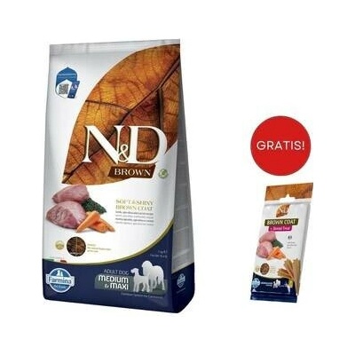 N&D Brown Dog adult střední a velká jehněčí a mrkev 7 kg