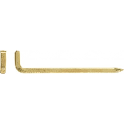 LUX-TOOLS Ocelový hák pomosazený, pr. 2 x 30 mm, 20 ks