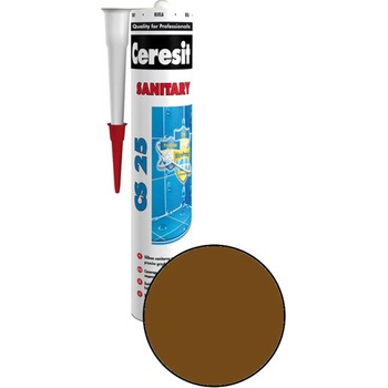 CERESIT CS 25 sanitárny silikón 280g chocolade