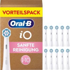 Oral-B iO Replacement Brush Heads Gentle Cleaning, White, 10 Pieces - 8006530156943 - boombuy
