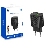 LITO Зарядно - Lito - (LC19) - Type-C, USB изход, PD30W, GaN, PC Fireproof, EU Plug - Черен