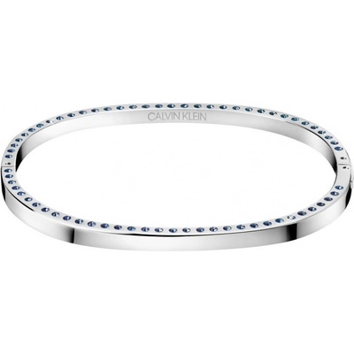 Calvin Klein Pevný oceľový náramok s kryštálmi Hook KJ06MD04050 5,4 x 4,3 cm XS