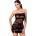 Noir Handmade F359 Bondesque Off-Shoulder Mini Dress Black M