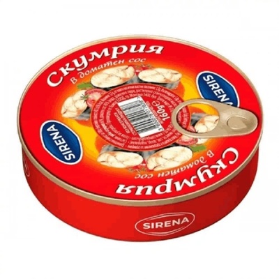 Скумрия в доматен сос Sirena 160гр