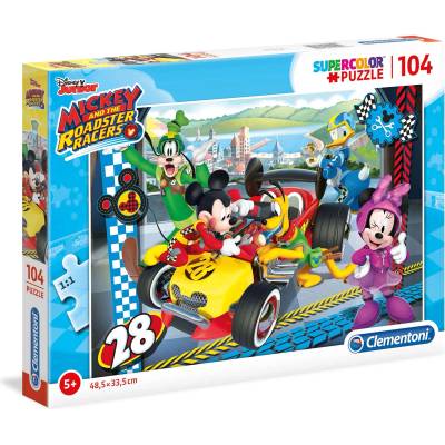 Clementoni Mickey And The Roadster Пъзел Унисекс 5+ години 104 бр