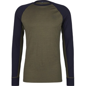 Stoic Мъжко мериносово термобельо Stoic Merino180 BengtSt. L/S Merino base layer - Olive Green / Dark Navy - размер 3XL (015-2080-1017)