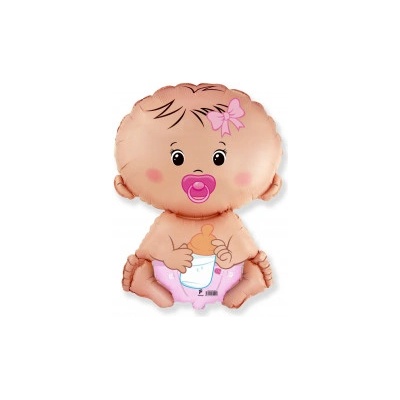 Godan Fóliový balón 24 Dievča Baby Girl ružová
